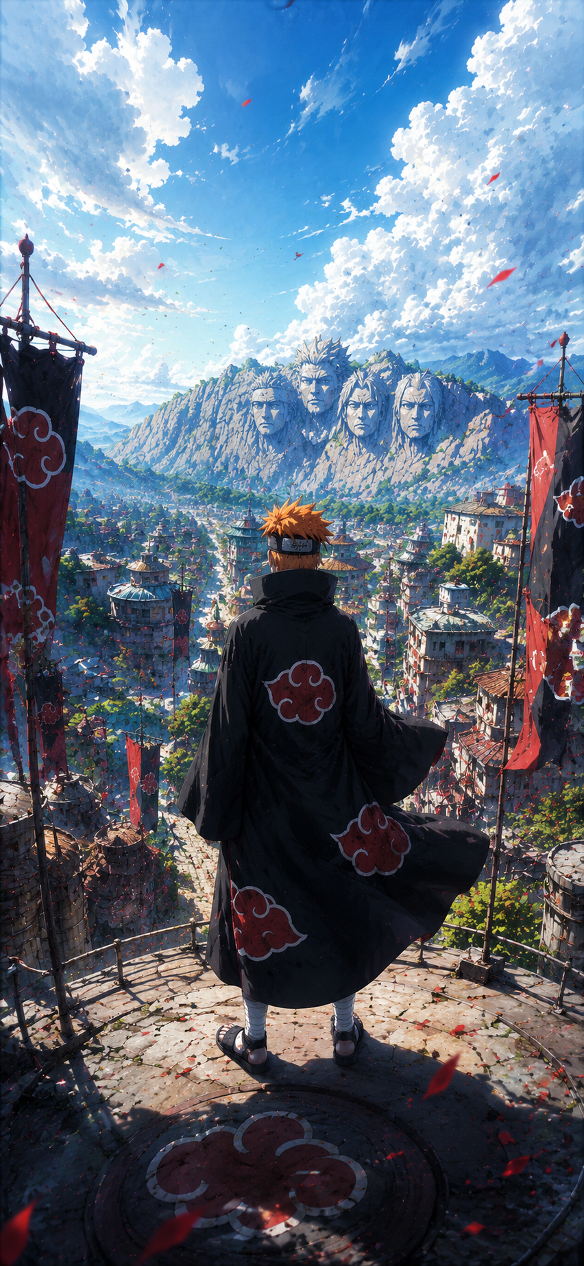 Naruto Itachi Uchiha Konoha View 4K Mobile Wallpaper