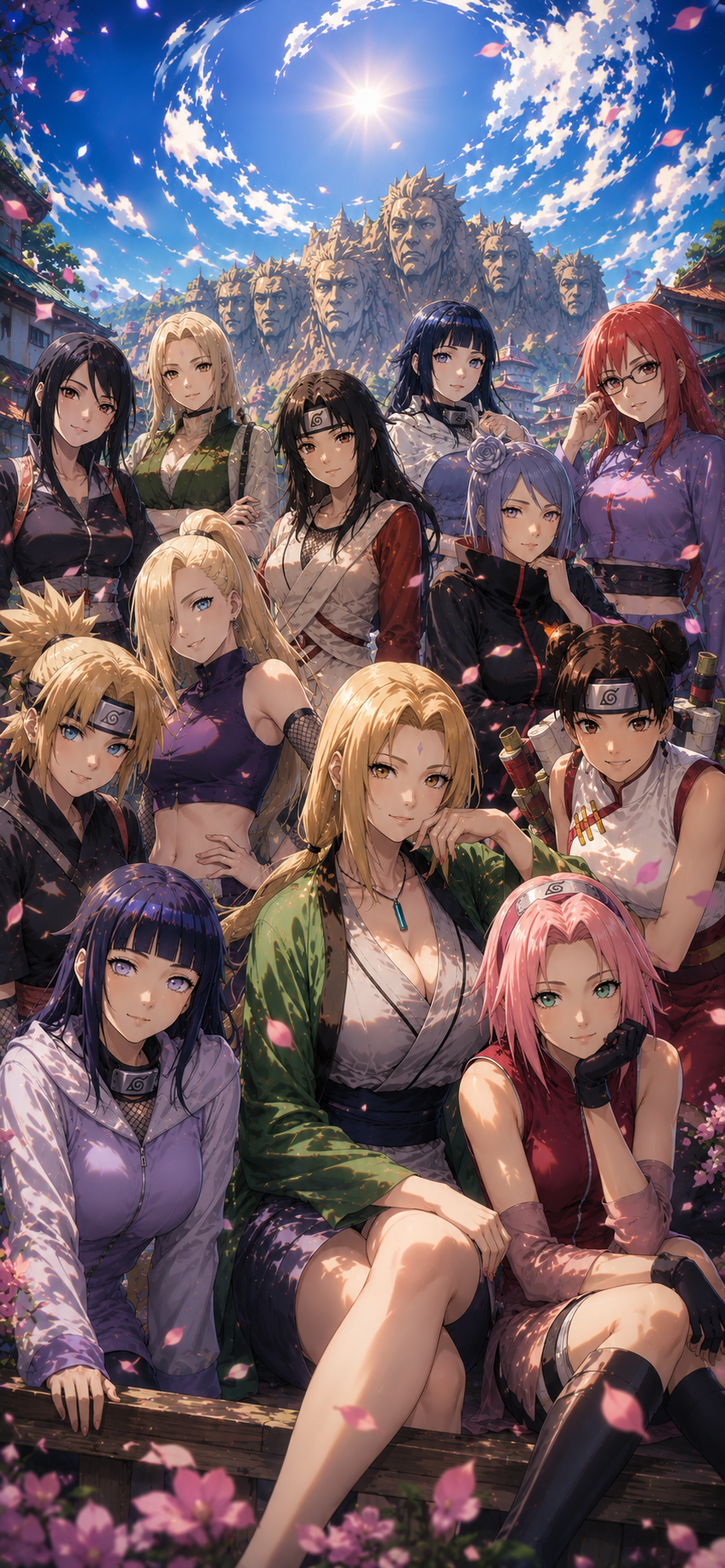 Naruto Legendary Konoha Shinobi Group 4K Mobile Wallpaper