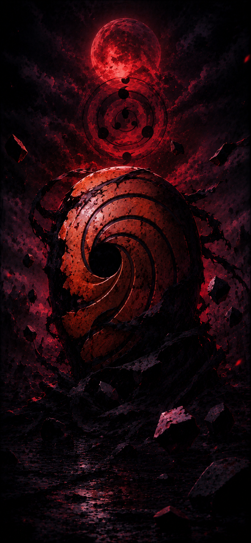 Naruto Obito Uchiha Ten Tails Eye 4K Mobile Wallpaper