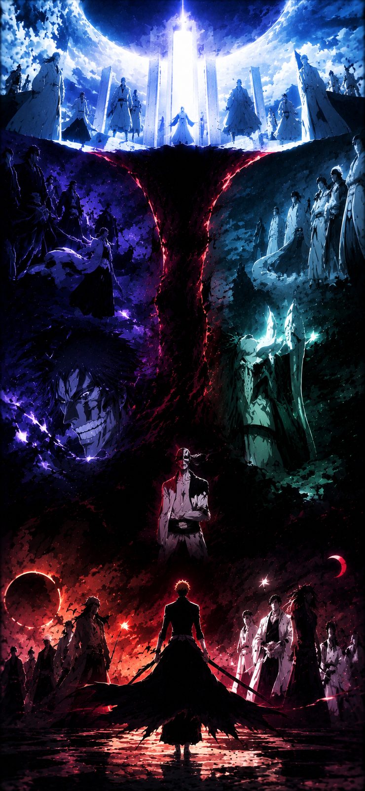 Bleach Hueco Mundo Night Castle 4K Mobile Wallpaper 4K anime wallpaper preview