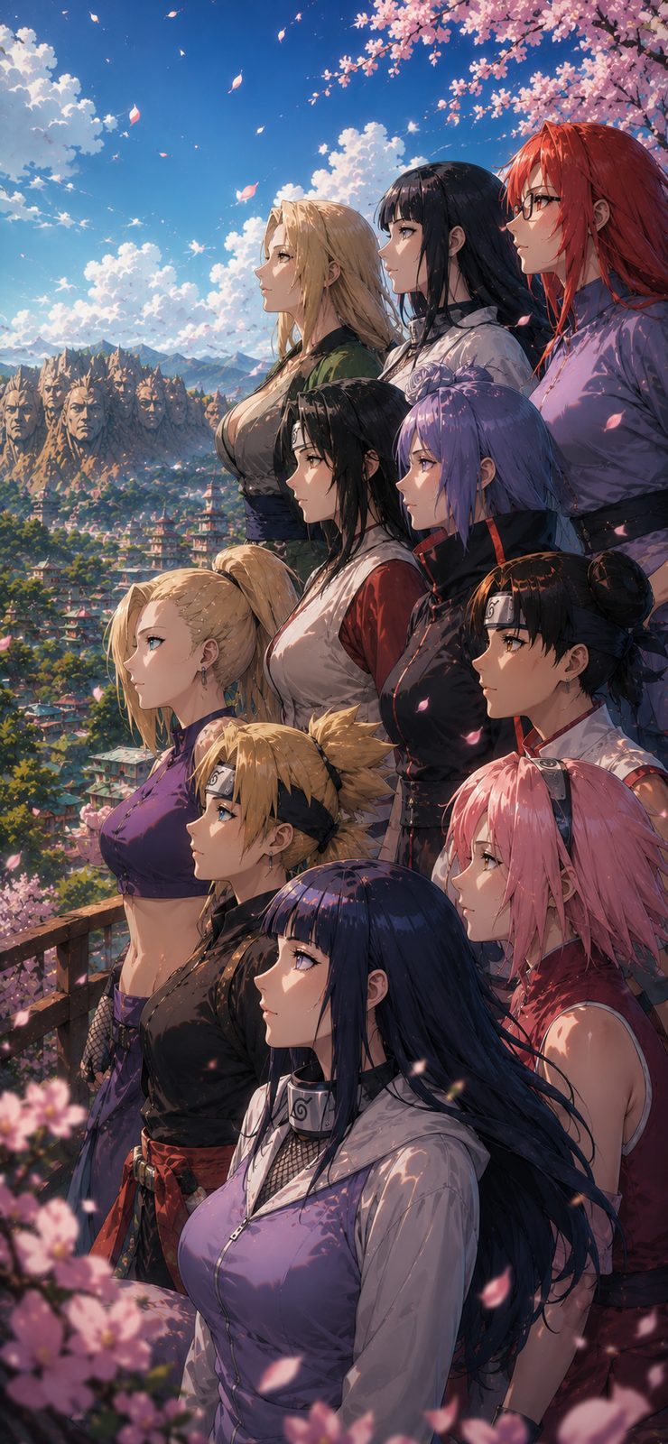 Naruto Friends Spring Festival 4K Mobile Wallpaper 4K anime wallpaper preview for mobile and desktop