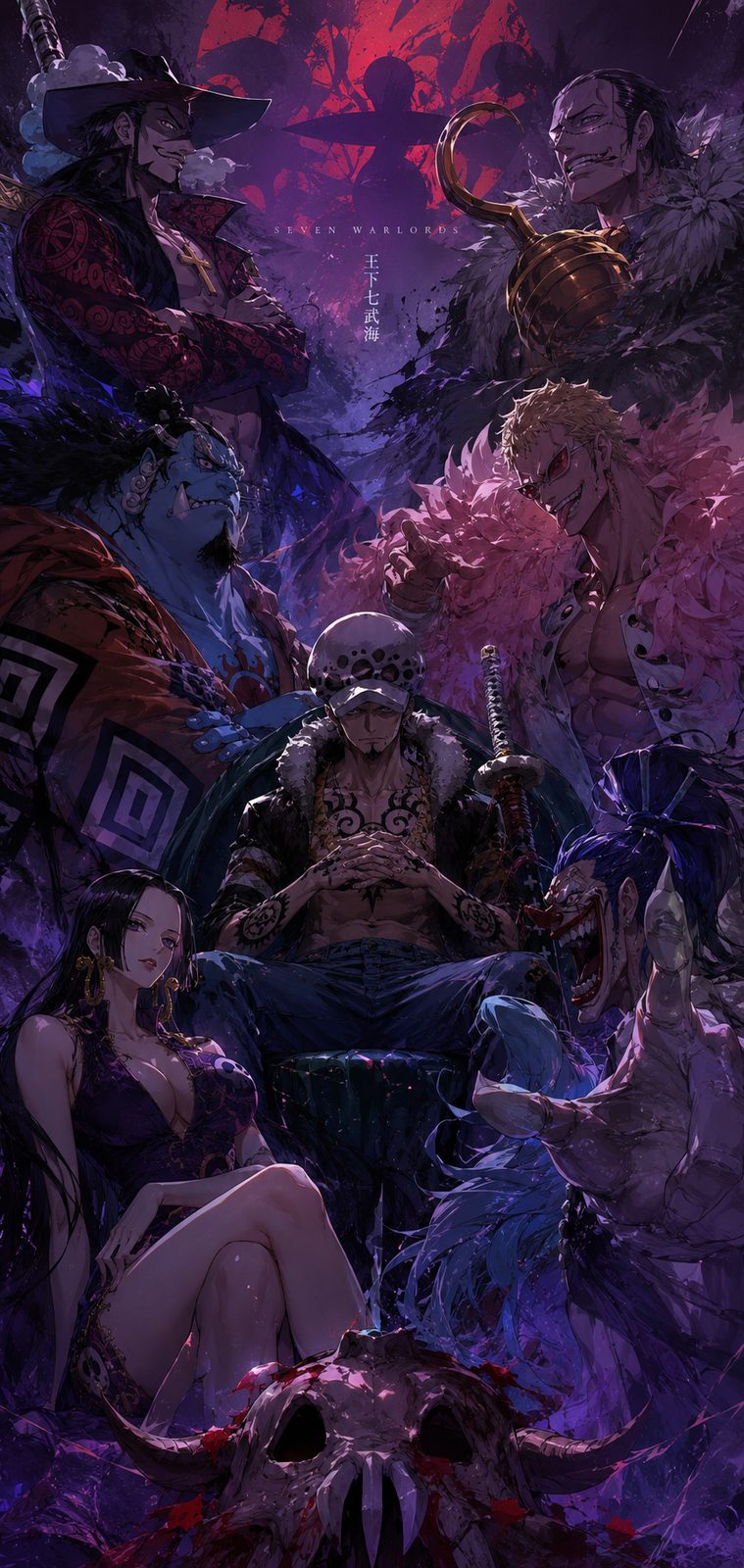 One Piece Boa Hancock Purple Moonlight 4K Mobile Wallpaper 4K anime wallpaper preview